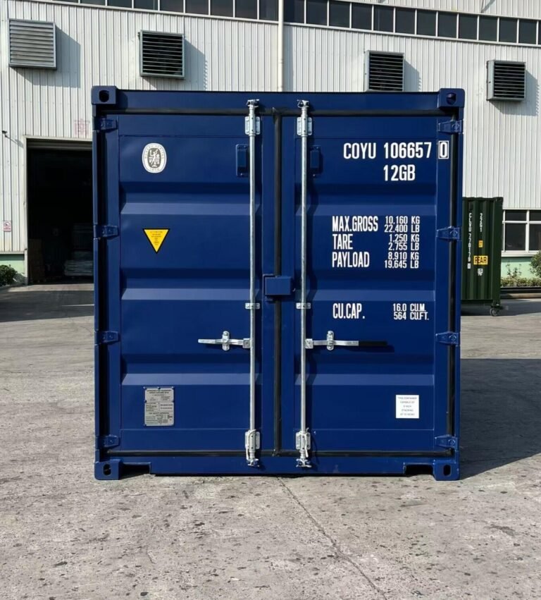 10 Fuß Seecontainer – Neu (One Trip) – Blau – Doppelflügeltür – Bild 3